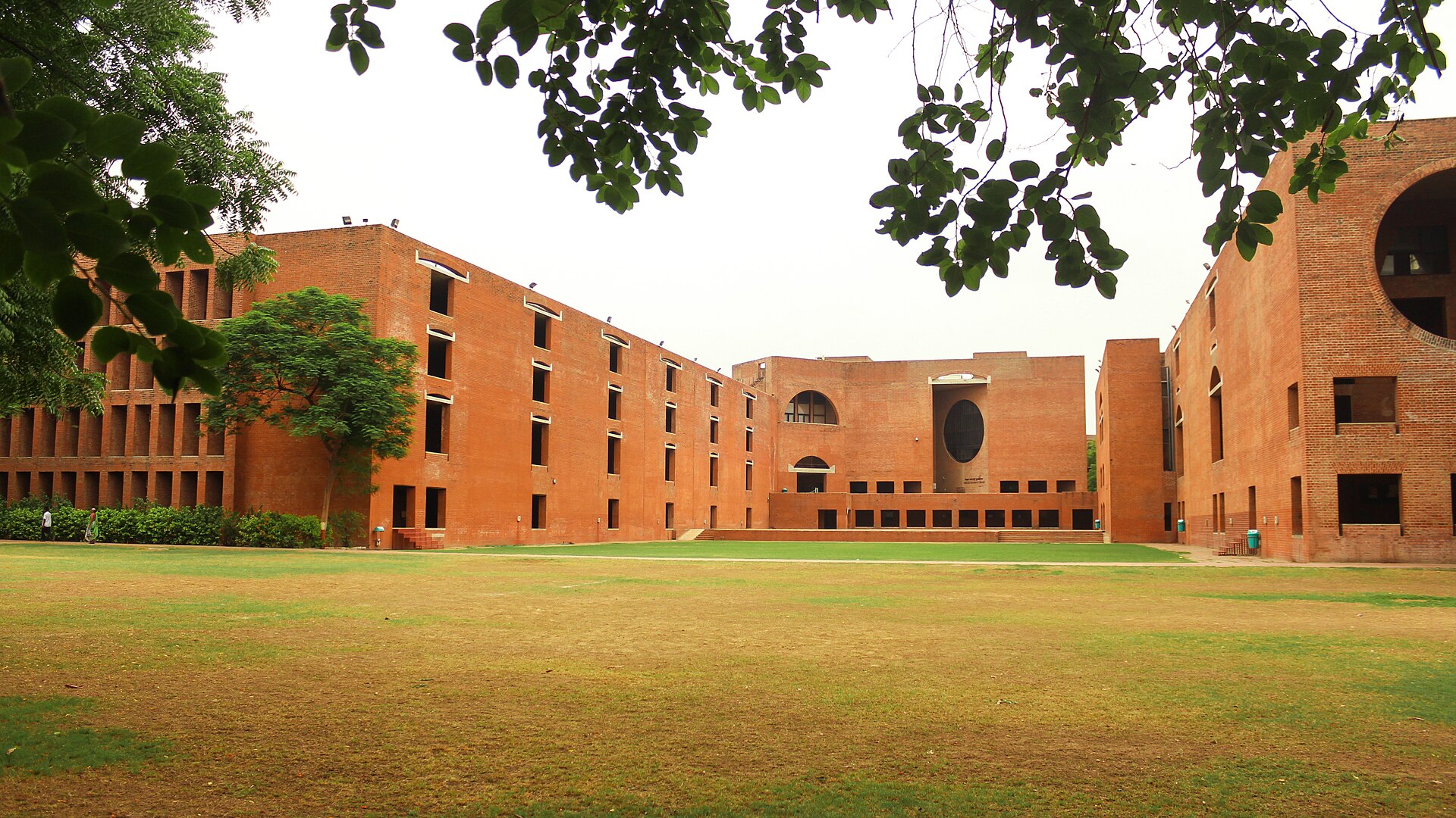 Louis Kahn Plaza on the IIM Ahmedabad old campus, where PGPX participants spend their residential year